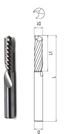 Спираль инструмента токарного станка карбида определяет режущие инструменты одного резца торцевой фрезы каннелюры филируя для пластикового деревянного алюминия